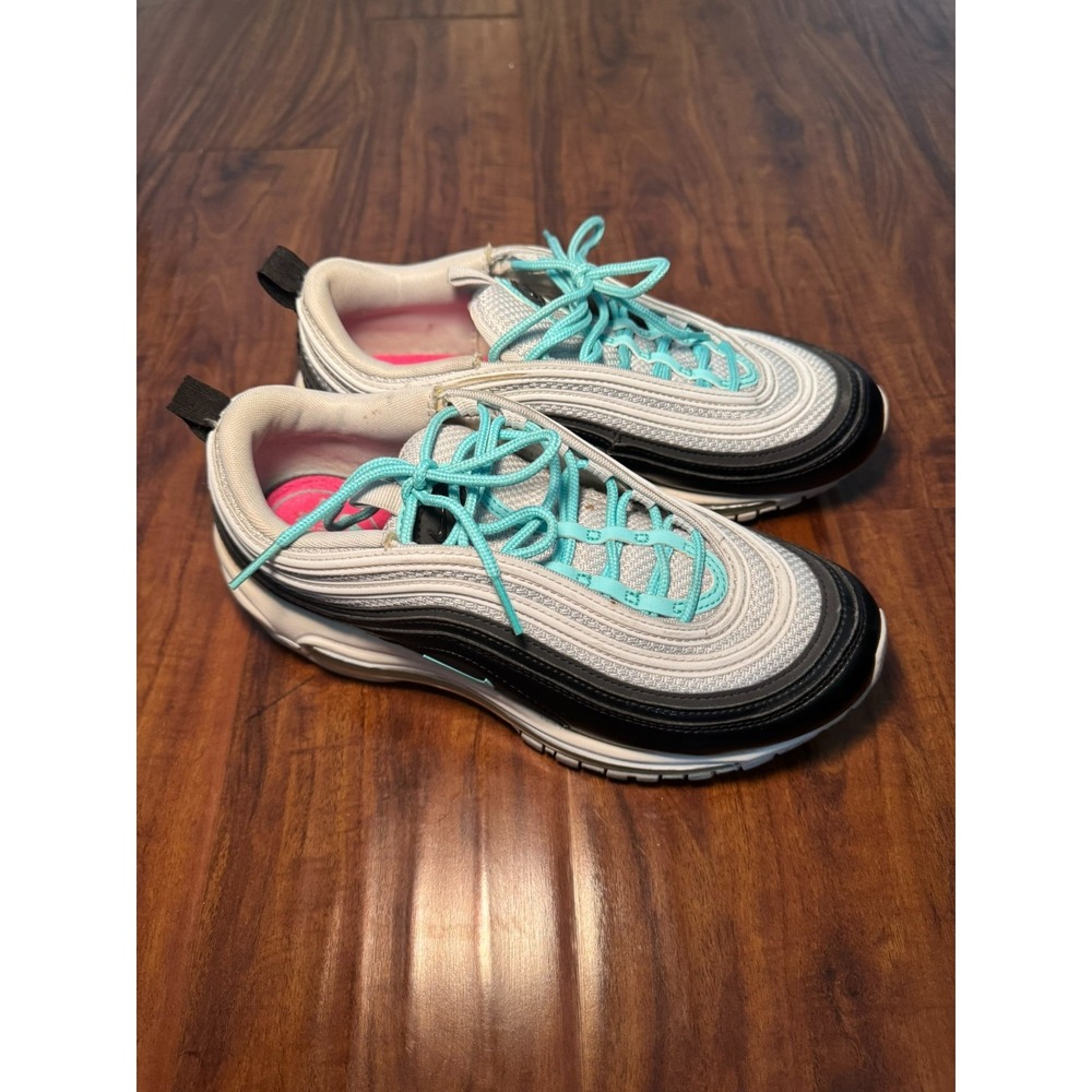 Nike Air Max 97 Women's Size 8 Platinum White Aurora Green Sneakers 921733 065